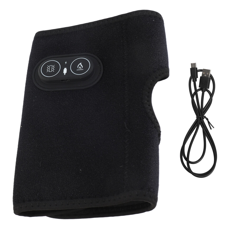 Heated Elbow Brace Adjustable Hot Compress Vibration Elbow Wrap Pad
