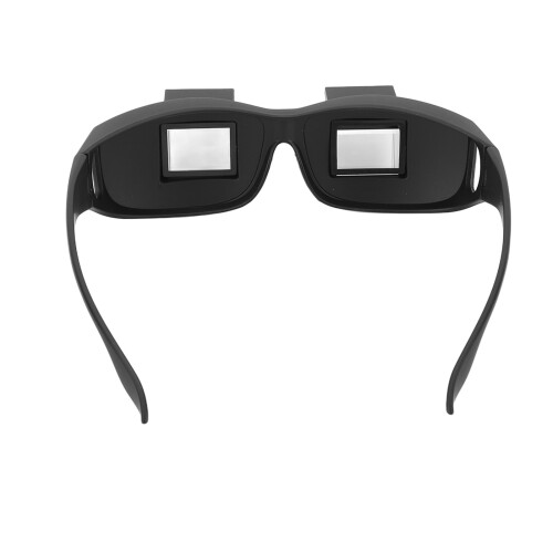 Prisma-Brille Schwarz 16cm Rahmen TV Sehen 2