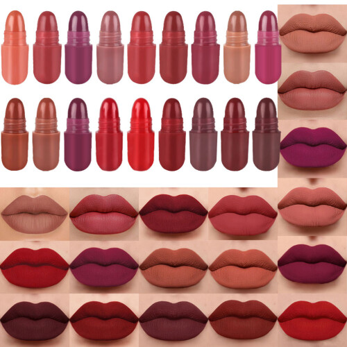 18 Color Mini Lipstick Set Waterproof Matte Long Lasting 1
