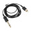 (Black) 5,9ft RCA-Tattoo-Kabel, gerade Superfein-Kabel 2