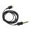 (Black) 5,9ft RCA-Tattoo-Kabel, gerade Superfein-Kabel 5