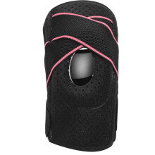 (Pink) Sports Knee Pads Adjustable Breathable Brace for Meniscus Tear