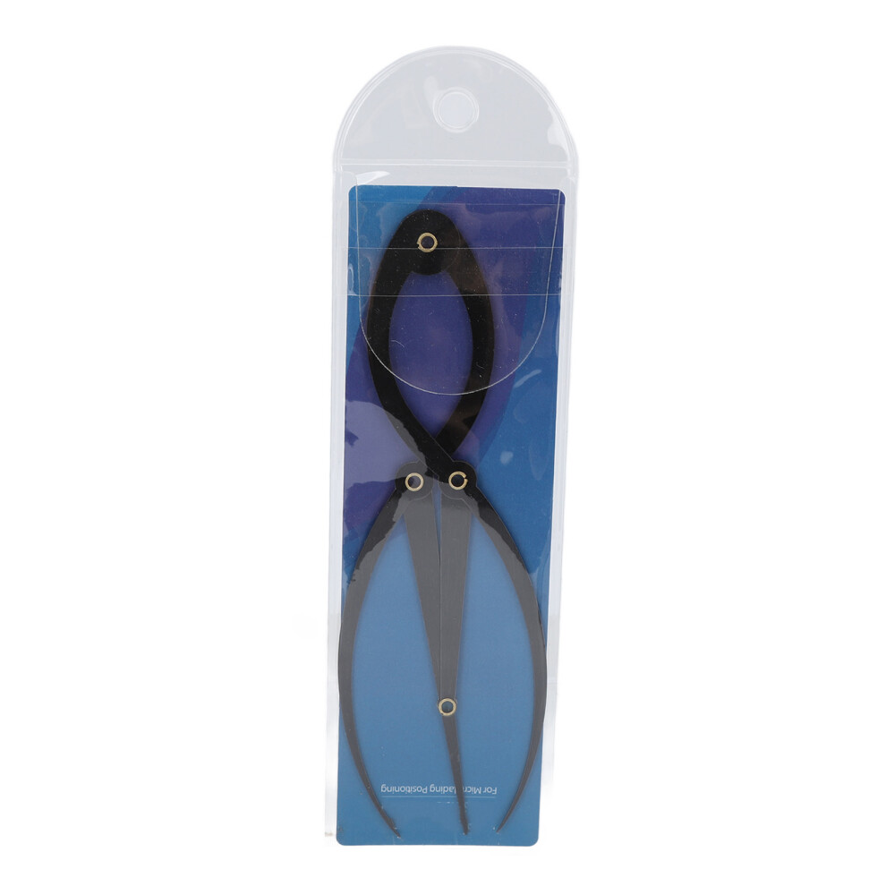 (Black) Eyebrow Ruler Stainless Steel 3 Point Positioning for Tattoo Artists