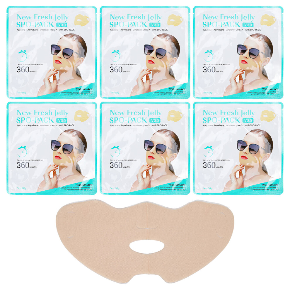 6Pcs Sun Protection Hydrogel Mask Half Cover Cooling Patch 461605559735