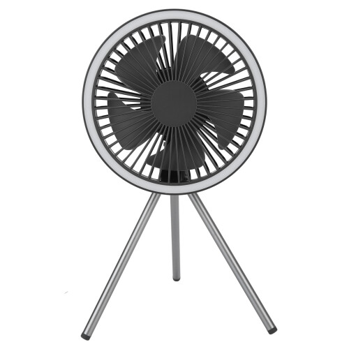 (Gray) Tragbarer Campingventilator 3-Stufen USB Halter Grau 2