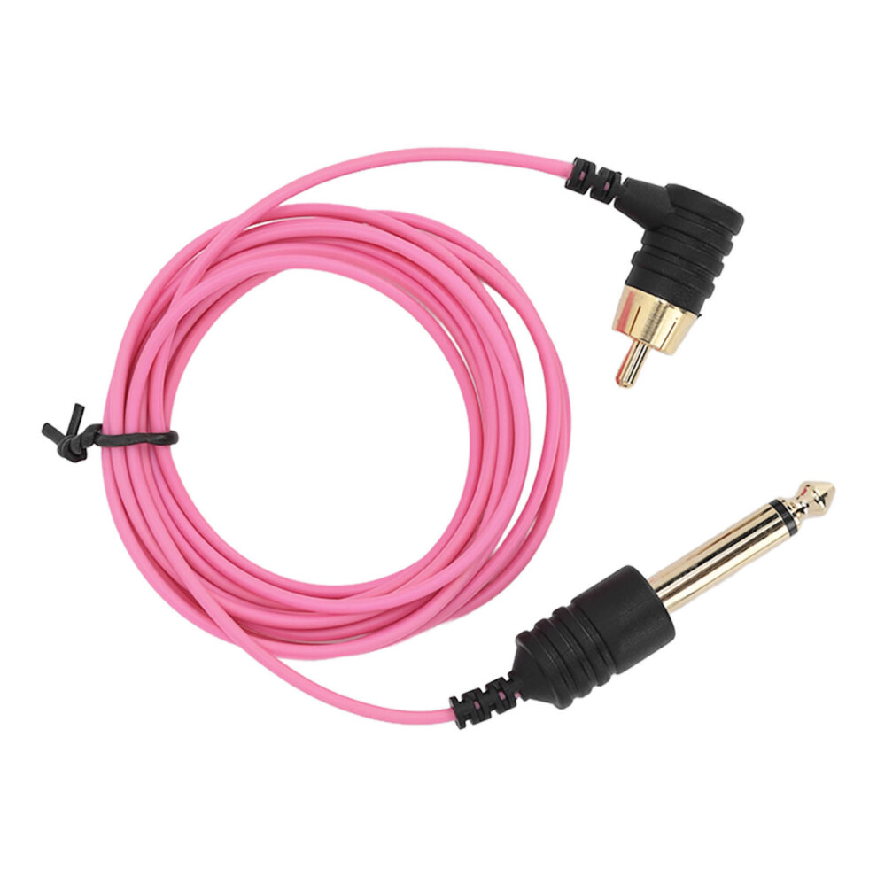 Pink (Bend) 1.8M Rca Tattoo Clip Cord Ultra Thin