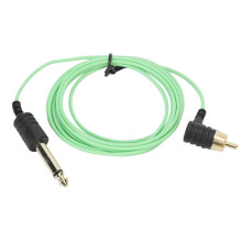 (Bend) RCA Tätowierungs-Kabel Grün 1,8m Hochleistung