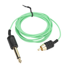 (Straight) RCA Tätowierungs-Kabel Grün 1,8m Hochleistung