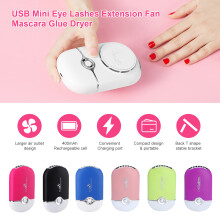 USB-Minilippenventilator mit Akku und Halterung