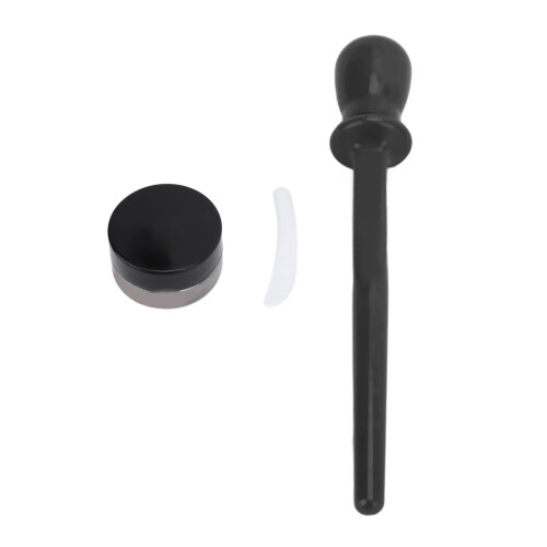 (Black) 3pc Silicone Eyeliner Brush 4g