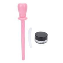 (Pink) 3pcs Silicone Eyeliner Applicator Waterproof Guide Cyan
