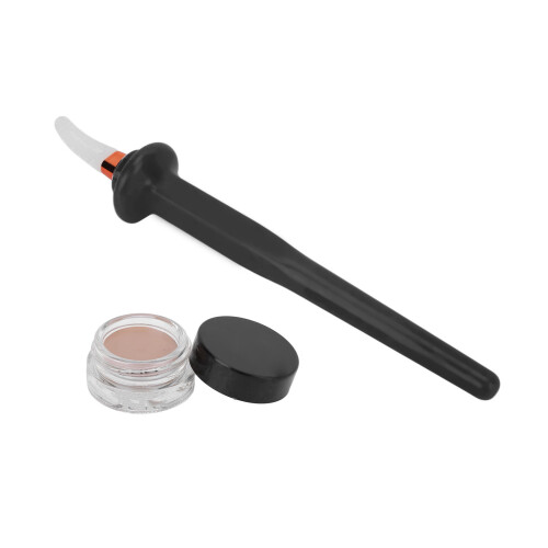 (Black) 3pc Silicone Eyeliner Brush 4g 1