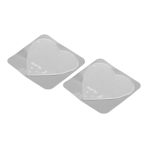 2x Herz Brustpflaster Hypoallergen Silikon