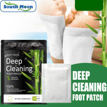 SOUTH MOON 10PCS Bamboo Foot Pads Care Patch Relieve Stress Sleep