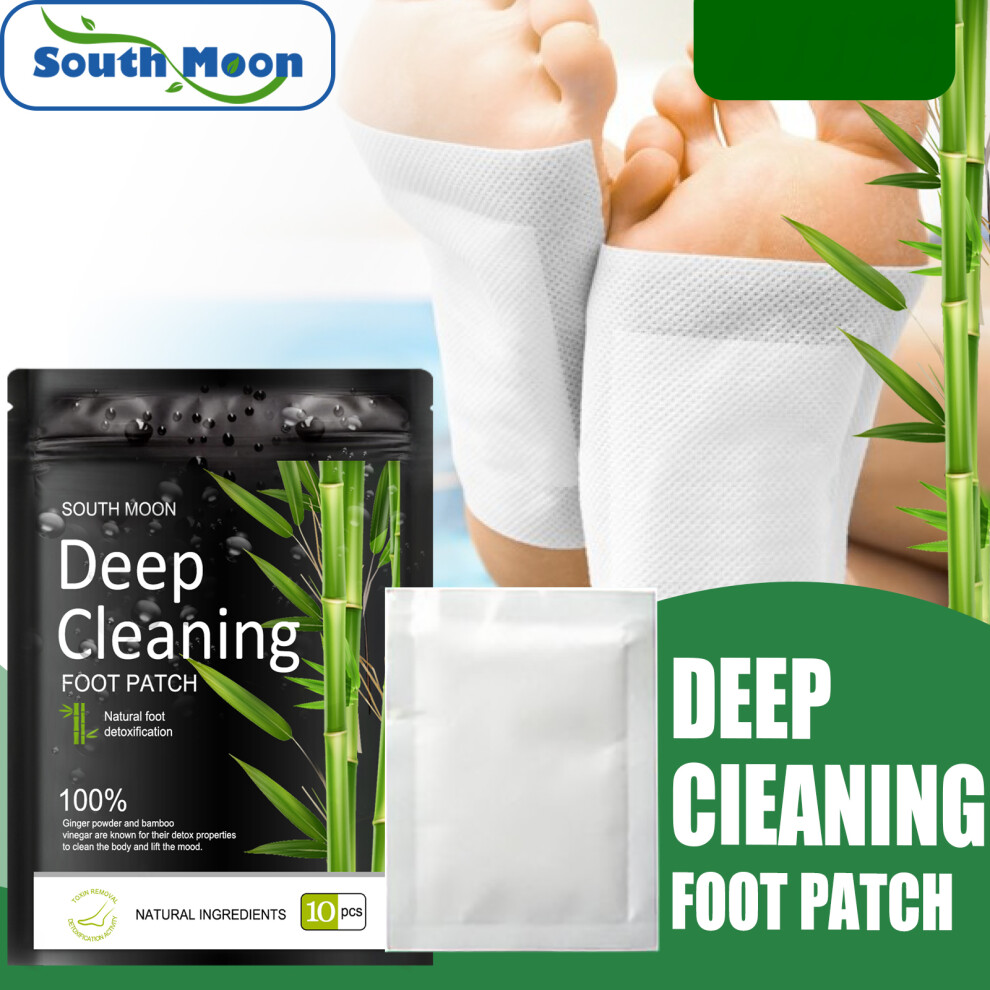 SOUTH MOON 20PCS Bamboo Foot Pads Relieve Stress Sleep Dysmenorrhea