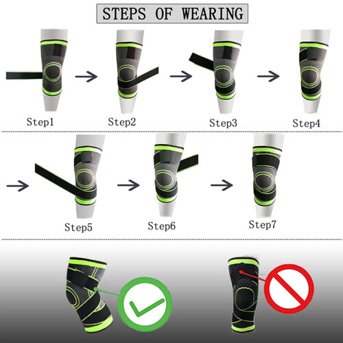 Knee Support Compression Sleeve Running Basketball Hiking