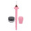 (Pink) 3pcs Silicone Eyeliner Applicator Waterproof Guide Cyan 3