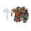 (Silver) DIY Haar Kralen Legering Hars Dreadlocks Goud Accessoire 5