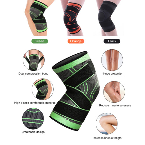 Adjustable Knee Support Compression Sleeve for Multi-Sport 1
