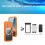 For iPhone 17 360° Full Body Waterproof phone Case Orange 2