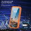 For iPhone 17 360° Full Body Waterproof phone Case Orange 9