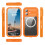 For iPhone 17 360° Full Body Waterproof phone Case Orange 1