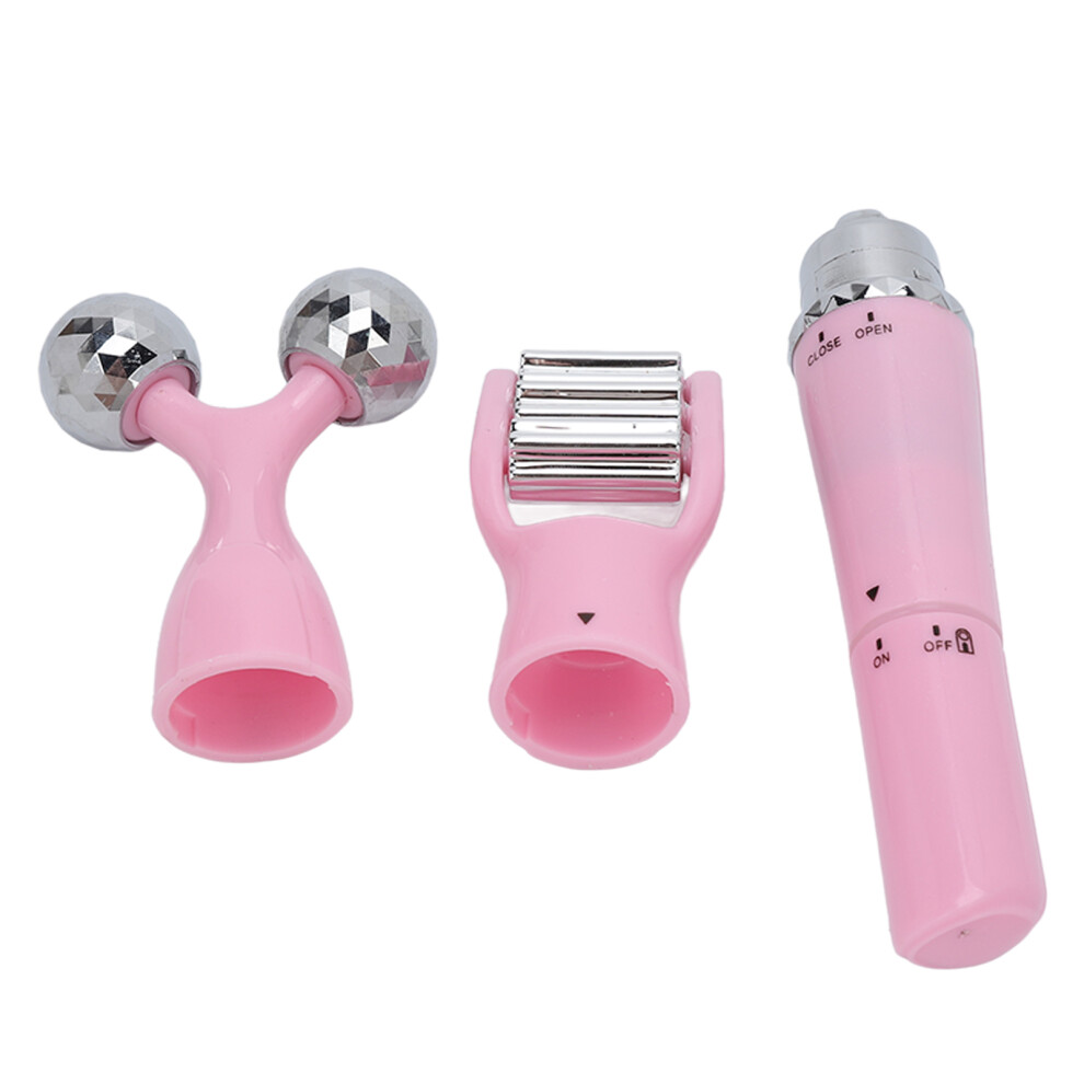 3-in-1 Facial Massager Roller Electric Microcurrent Skin Lifting