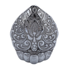 Natürlicher Terahertz-Amulett mit Pfauen-Design