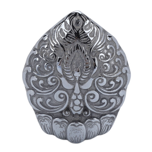 Natürlicher Terahertz-Amulett mit Pfauen-Design