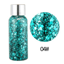 Flüssiger Glittergel für Nägel, Gesicht, Körper, Party