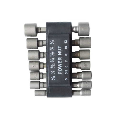 1 Set Minikraftfull Hylsa Skruvbricka Mutterdrivare Bits