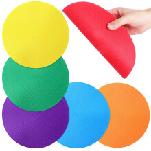 6 Pcs Hållbara Golvmarkörer Cirkulära Koner