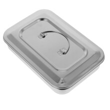 Stainless Steel Fyrkantig Låda Med Lock För Sterilisering