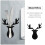 8Pcs Christmas Elk Head Cutter Fork Bag Tableware Cover Decoration 8