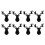 8Pcs Christmas Elk Head Cutter Fork Bag Tableware Cover Decoration 9