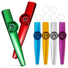 6 Pcs Metallkazoo – Musikinstrument För Barn och Vuxna