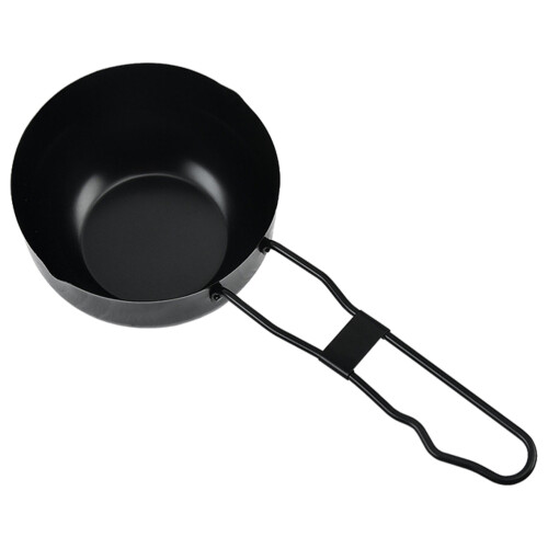 Iron Cooking Pot Black Multi-Functional Stew Pot for Outdoor Use