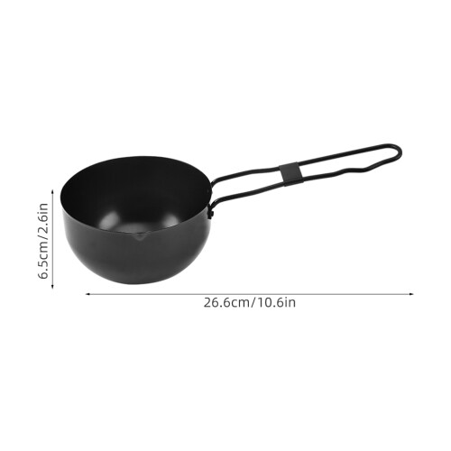 Iron Cooking Pot Black Multi-Functional Stew Pot for Outdoor Use 1