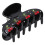 (Black) Cherry Pattern Acetate Rhinestone Hair Clip Black 3