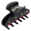 (Black) Cherry Pattern Acetate Rhinestone Hair Clip Black 4