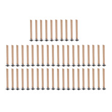 50x Holzdochte 3,9x0,5 Zoll für DIY-Kerzenherstellung