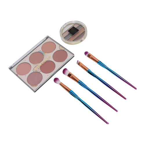 Set ombretto waterproof 6+5 colori + pennelli 2