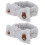 2x Make-up Stirnband aus weichem Fleece, elastisch 1