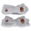 2x Make-up Stirnband aus weichem Fleece, elastisch 2