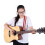 1 Styck Elegant Justerbar Bandspännen För El- Och Akustisk Gitarr 5