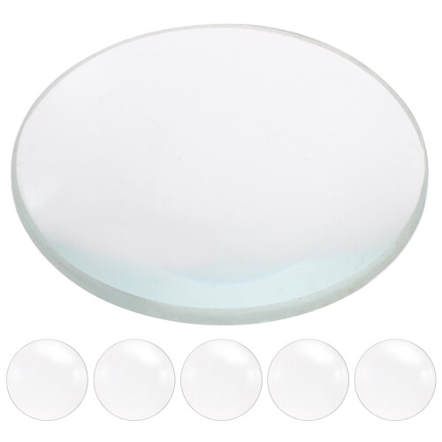 5Pcs Dubbelkonvex Glaslins 50 Mm Diameter 100 Mm Brännvidd 2