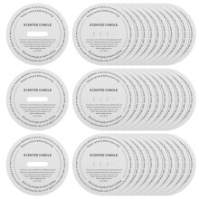 100Pcs Pappersljusstöd För Luktvaxkärl Hantverksljus Dammskydd
