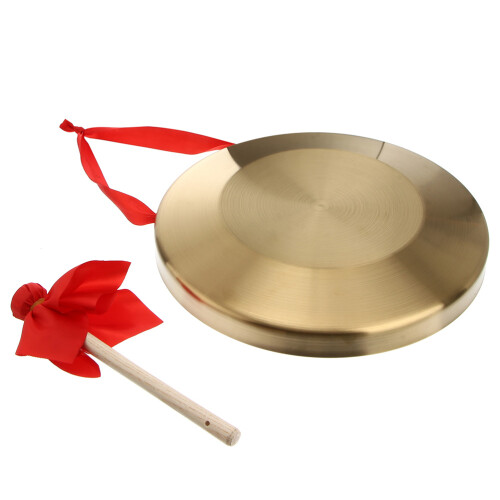 Kinesisk Handgong Med Hammare (Guld)