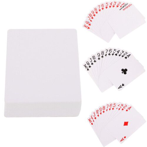 1 Set Papper Värmeöverföring Pokerkort Partyspel