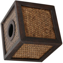 Bamboe Tissue Box Cover Koffiekleur Woondecoratie